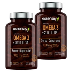 Essensey Omega 3 + 2000 IU D3 Serce i Odporność 2 x 90 kaps.