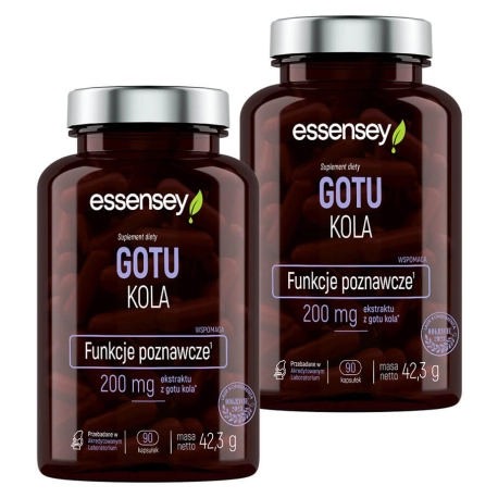 Essensey Gotu Kola Funkcje poznawcze - 2 x 90 kaps.