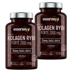 Essensey Kolagen Rybi Forte 2000mg na Stawy, kości i skórę 2 x 90 kaps.