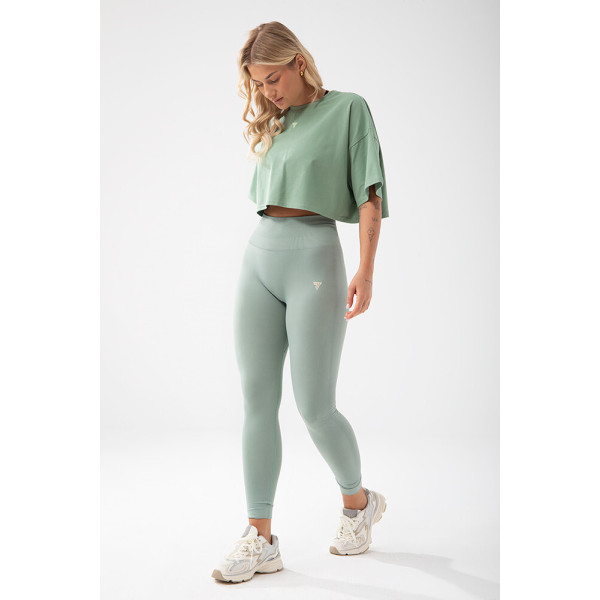 Trec Wear Zielone legginsy damskie Trecgirl Sport Leggins 160 Green