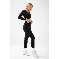 Trec Wear Czarny top damski Trecgirl Sport Longsleeve Top 160 Black