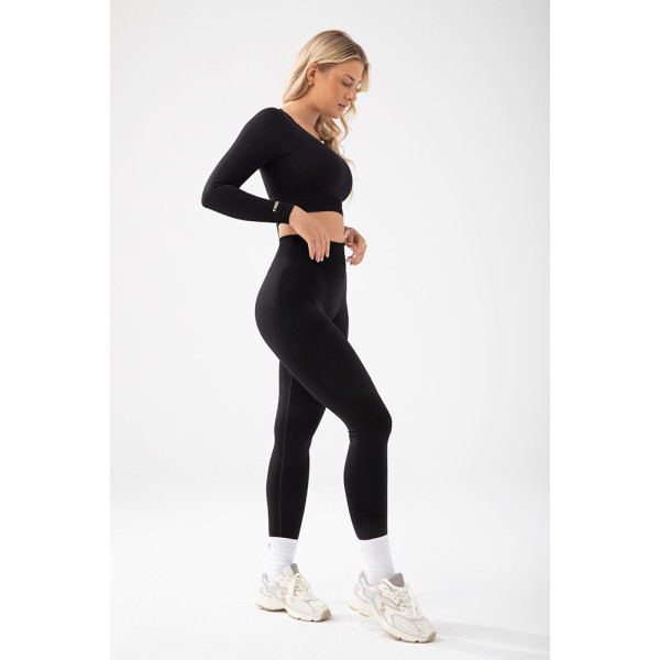 Trec Wear Czarny top damski Trecgirl Sport Longsleeve Top 160 Black