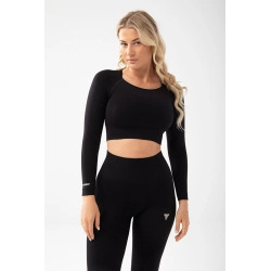 Trec Wear Czarny top damski Trecgirl Sport Longsleeve Top 160 Black