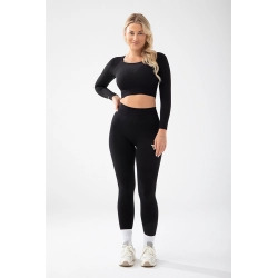 Trec Wear Czarny top damski Trecgirl Sport Longsleeve Top 160 Black