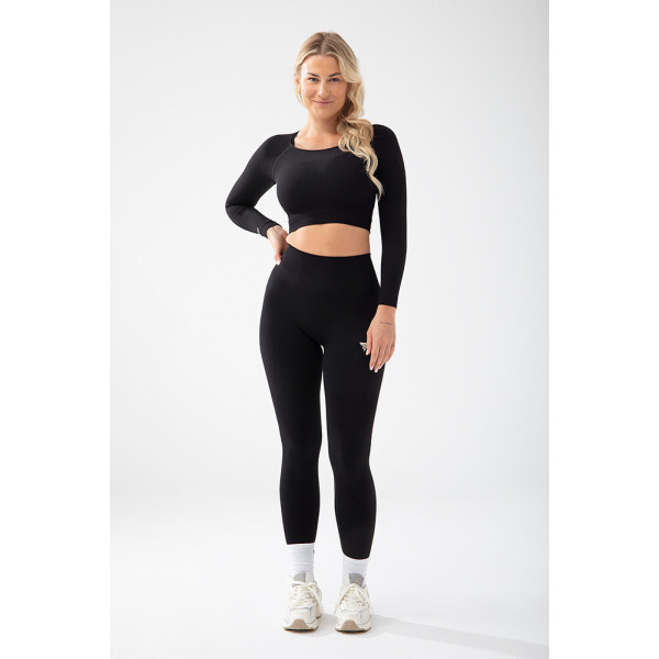 Trec Wear Czarny top damski Trecgirl Sport Longsleeve Top 160 Black