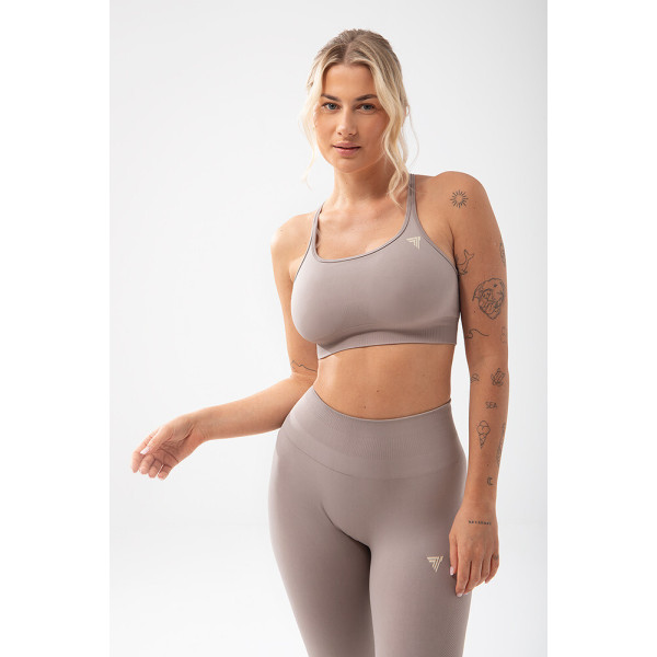Trec Wear Szary stanik sportowy Trecgirl Sport Bra 160 Grey