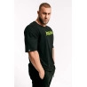 Trec Wear Czarny T-shirt męski Boogieman T-shirt Oversize 131 Black-Green