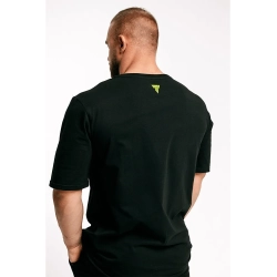 Trec Wear Czarny T-shirt męski Boogieman T-shirt Oversize 131 Black-Green
