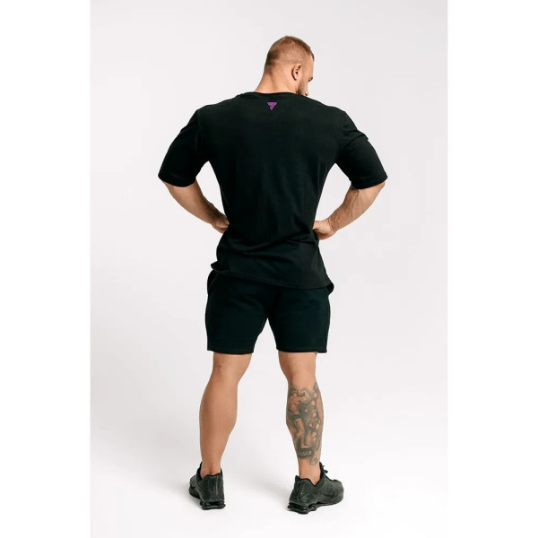 Trec Wear Czarny T-shirt męski Boogieman T-shirt Oversize 132 Black-Violet