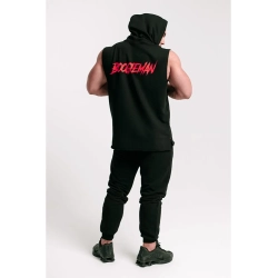 Trec Wear Czarna bluza męska bez rękawów Boogieman Hoodie Sleeveless 120 Black