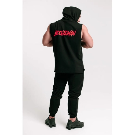 Trec Wear Czarna bluza męska bez rękawów Boogieman Hoodie Sleeveless 120 Black
