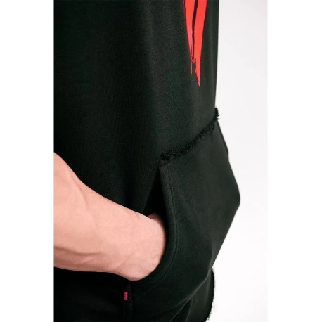 Trec Wear Czarna bluza męska bez rękawów Boogieman Hoodie Sleeveless 120 Black