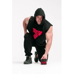 Trec Wear Czarna bluza męska bez rękawów Boogieman Hoodie Sleeveless 120 Black