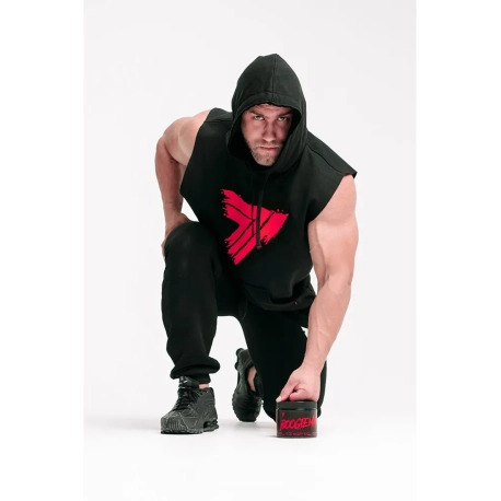 Trec Wear Czarna bluza męska bez rękawów Boogieman Hoodie Sleeveless 120 Black