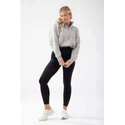 Trec Wear Krótka szara bluza damska Trecgirl Basic Sweatshirt 160 Grey