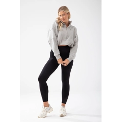 Trec Wear Krótka szara bluza damska Trecgirl Basic Sweatshirt 160 Grey