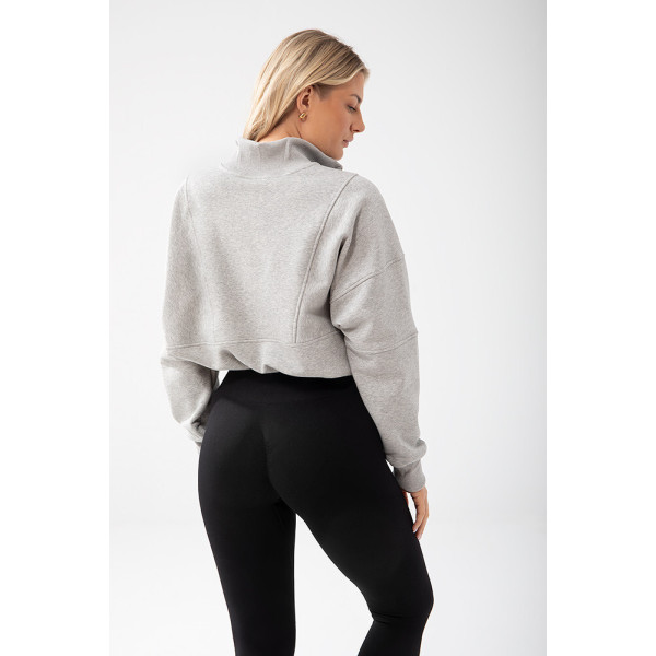 Trec Wear Krótka szara bluza damska Trecgirl Basic Sweatshirt 160 Grey