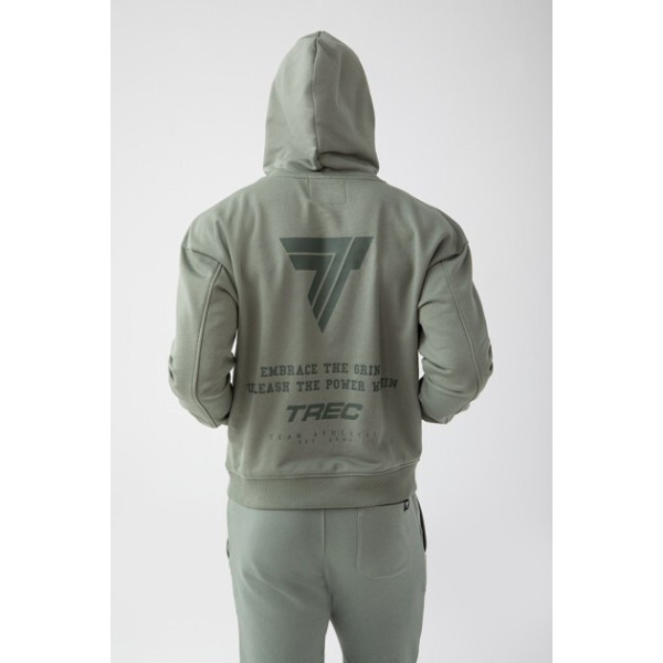 Zielona bluza męska z kapturem TW BASIC HOODIE 183 M GREEN