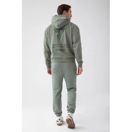 Zielona bluza męska z kapturem TW BASIC HOODIE 183 M GREEN