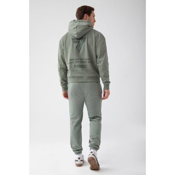 Zielona bluza męska z kapturem TW BASIC HOODIE 183 M GREEN