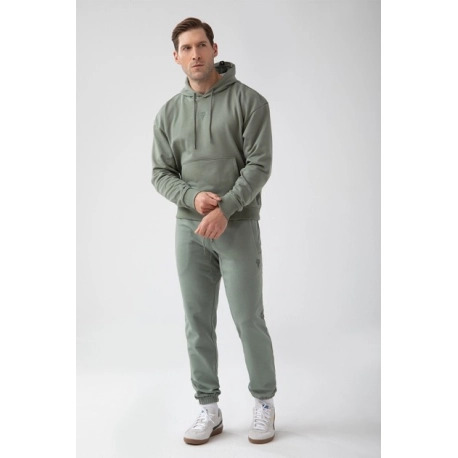 Zielona bluza męska z kapturem TW BASIC HOODIE 183 M GREEN