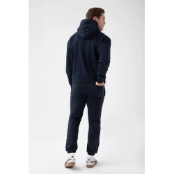 Granatowa bluza męska z kapturem TW BASIC HOODIE 184 M NAVY