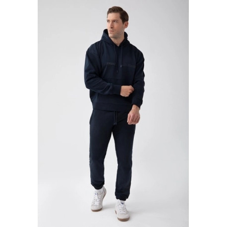 Granatowa bluza męska z kapturem TW BASIC HOODIE 184 M NAVY