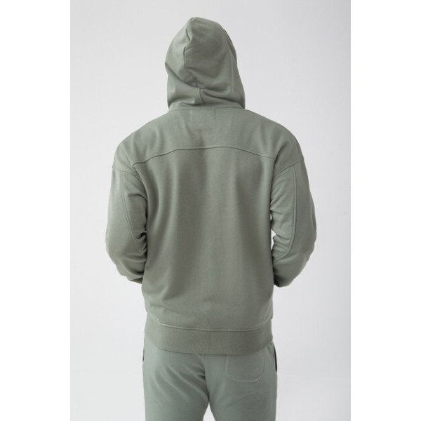 Zielona bluza rozpinana męska TW BASIC HOODIE ZIP 180 M GREEN