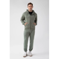 Zielona bluza rozpinana męska TW BASIC HOODIE ZIP 180 M GREEN