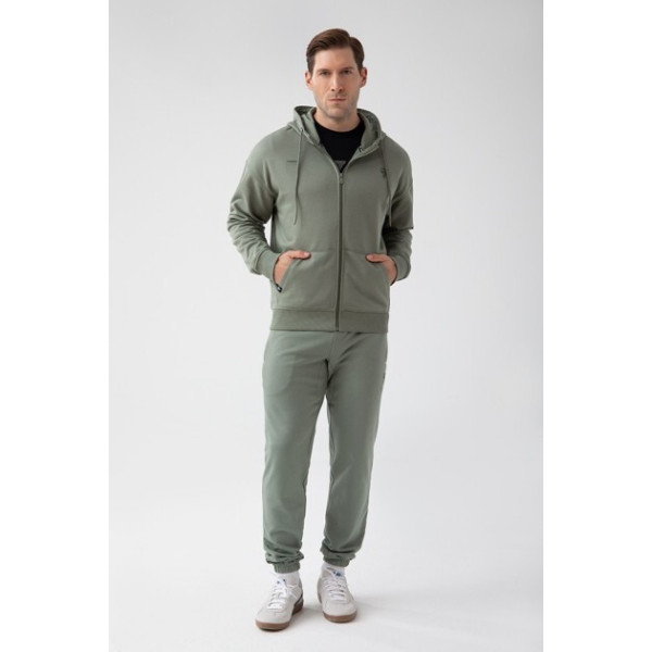 Zielona bluza rozpinana męska TW BASIC HOODIE ZIP 180 M GREEN