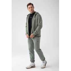 Zielona bluza rozpinana męska TW BASIC HOODIE ZIP 180 M GREEN