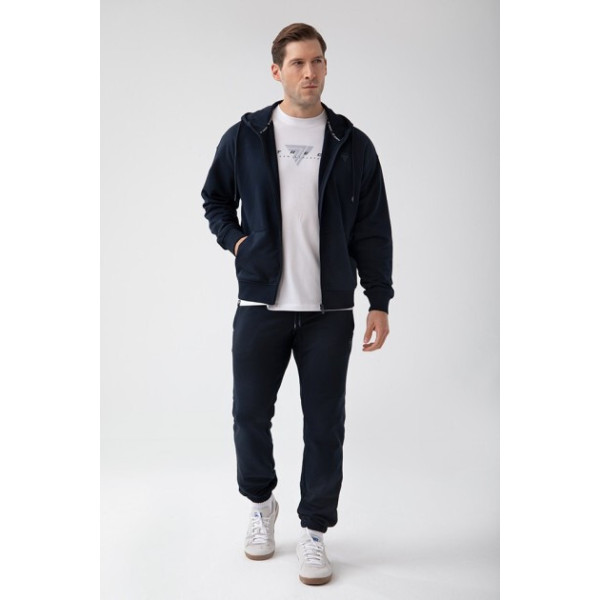 Granatowa bluza rozpinana męska TW BASIC HOODIE ZIP 181 M NAVY