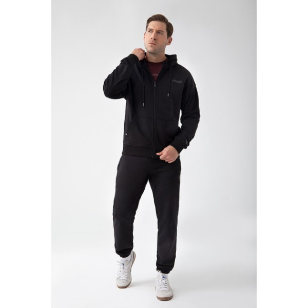 Czarna bluza rozpinana męska TW BASIC HOODIE ZIP 182 M BLACK