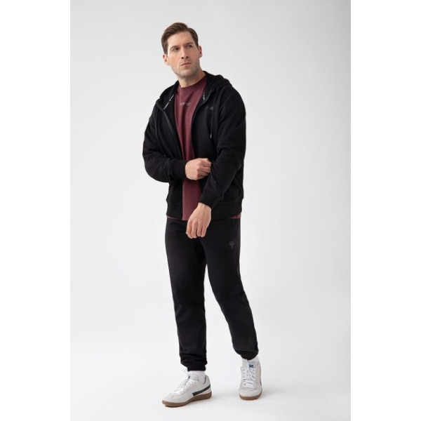 Czarna bluza rozpinana męska TW BASIC HOODIE ZIP 182 M BLACK