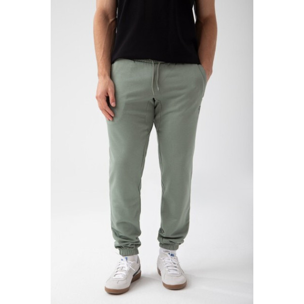 Zielone spodnie dresowe męskie TW BASIC PANTS 180 M GREEN