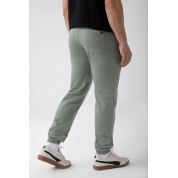 Zielone spodnie dresowe męskie TW BASIC PANTS 180 M GREEN