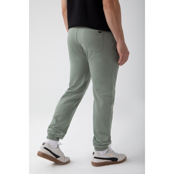Zielone spodnie dresowe męskie TW BASIC PANTS 180 M GREEN