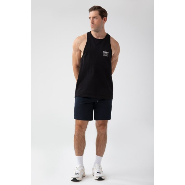 Czarny tank top męski TW BASIC TANK TOP 180 M BLACK
