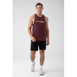 Bordowy tank top męski TW BASIC TANK TOP 181 M BURGUNDY