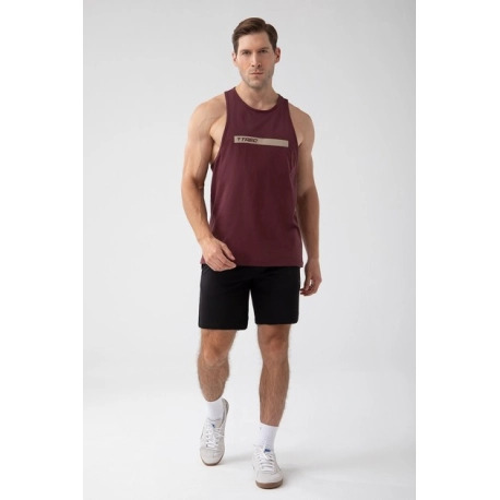 Bordowy tank top męski TW BASIC TANK TOP 181 M BURGUNDY