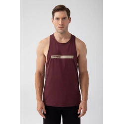 Bordowy tank top męski TW BASIC TANK TOP 181 M BURGUNDY