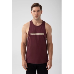 Bordowy tank top męski TW BASIC TANK TOP 181 M BURGUNDY