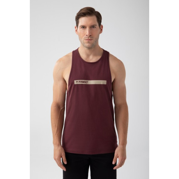 Bordowy tank top męski TW BASIC TANK TOP 181 M BURGUNDY
