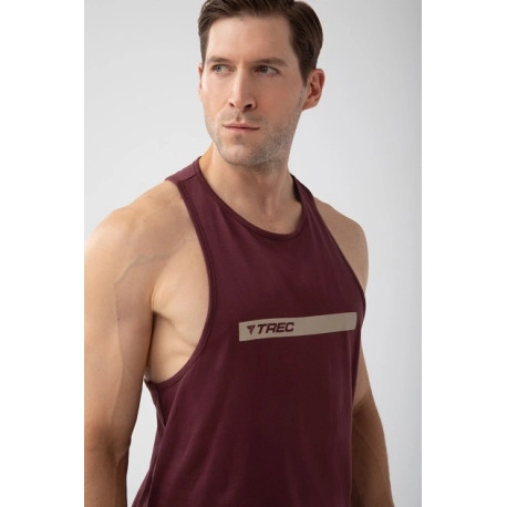 Bordowy tank top męski TW BASIC TANK TOP 181 M BURGUNDY