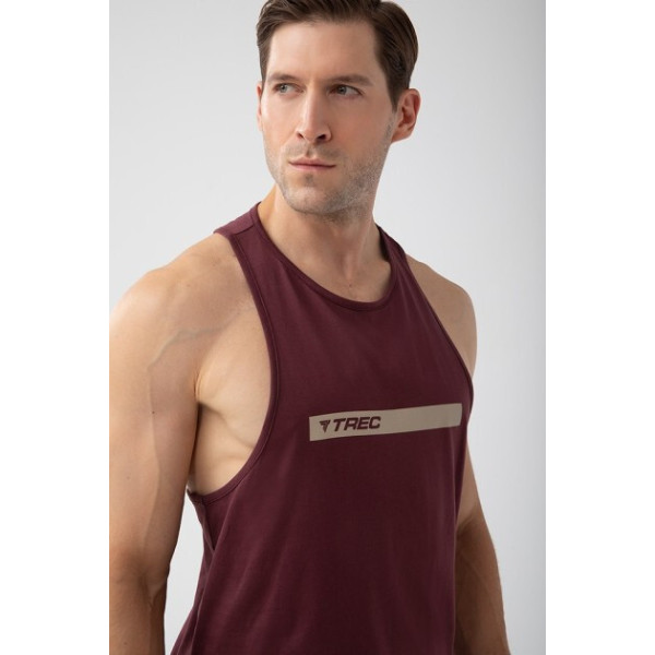 Bordowy tank top męski TW BASIC TANK TOP 181 M BURGUNDY