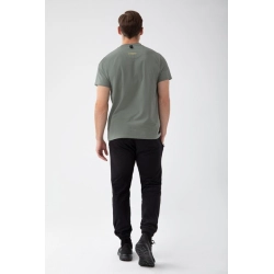 Zielony T-shirt męski TW BASIC TSHIRT 180 M GREEN