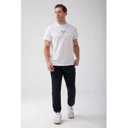 Biały T-shirt męski TW BASIC TSHIRT 180 M WHITE