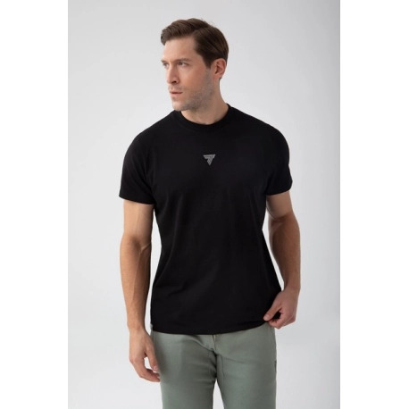 Czarny T-shirt męski TW BASIC TSHIRT 181 M BLACK