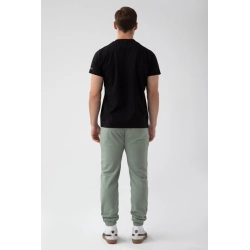 Czarny T-shirt męski TW BASIC TSHIRT 181 M BLACK