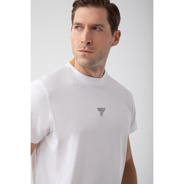 Biały T-shirt męski TW BASIC TSHIRT 181 M WHITE